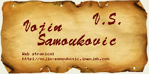 Vojin Samouković vizit kartica